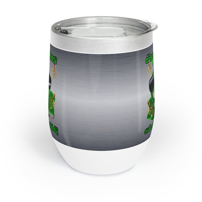 disc jockey - Chill Wine Tumbler (brushed nickel)