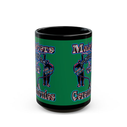 em cee squared - Black Mug (dark green)