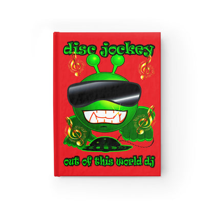 disc jockey - journal-blank (red)
