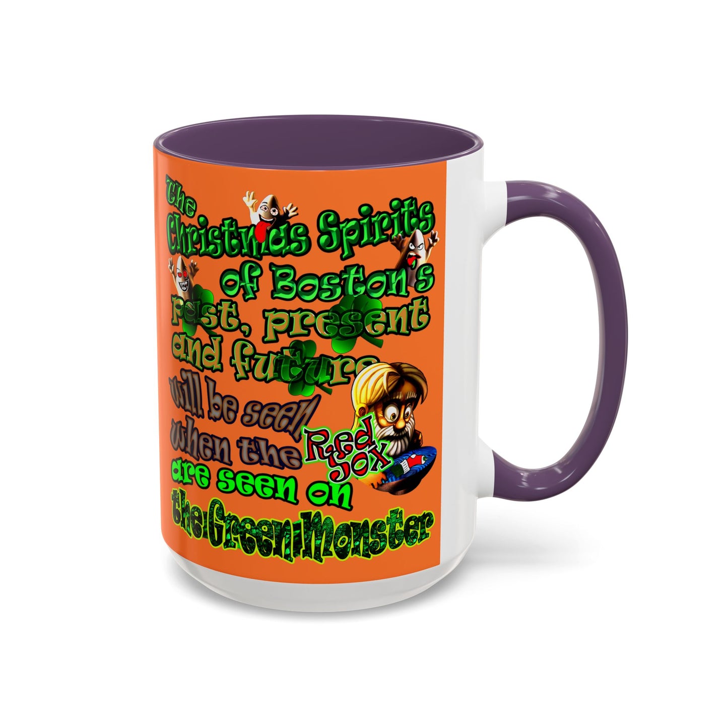 christmas spirits of boston - Accent Mug (crusta)