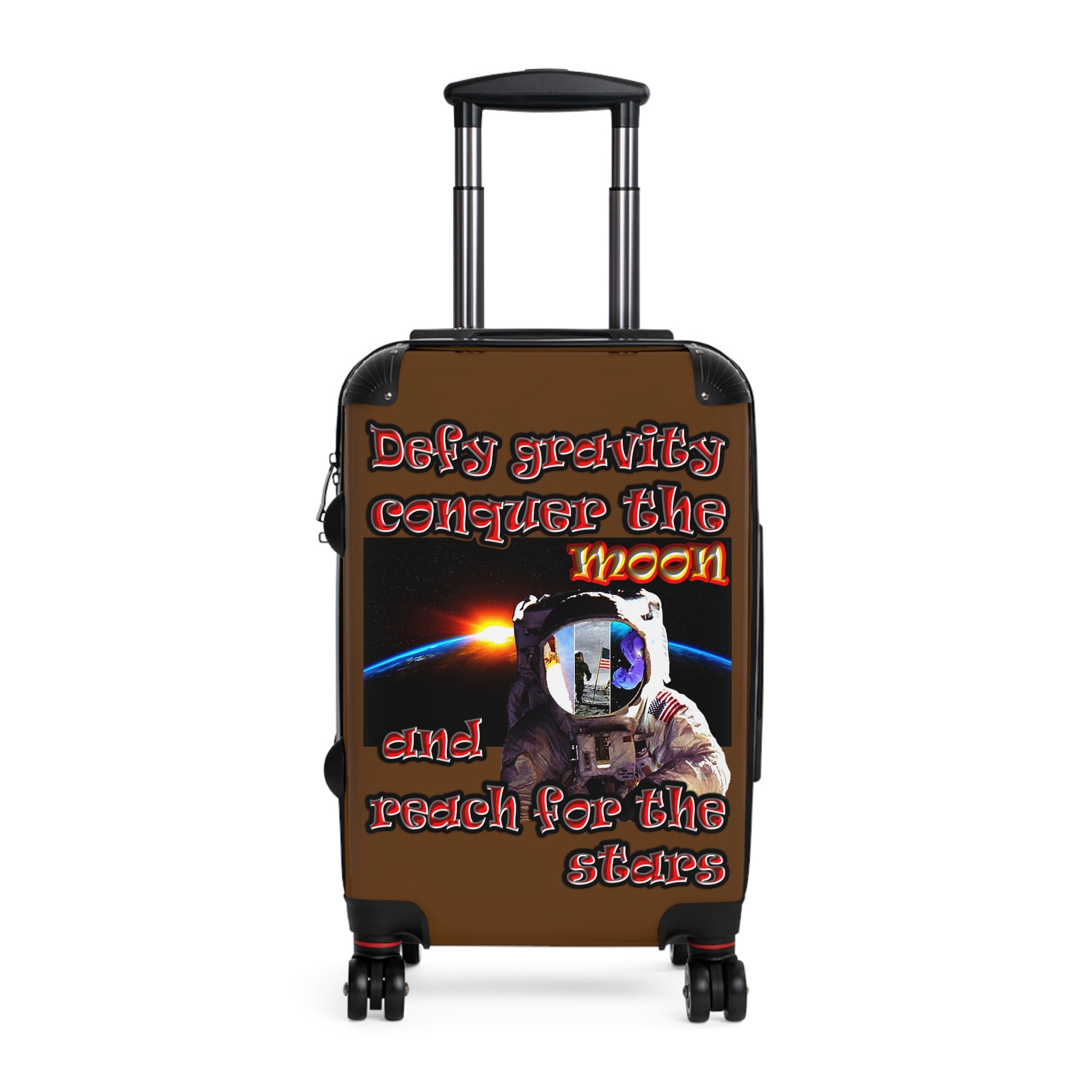 defy conquer reach - Suitcase (brown)