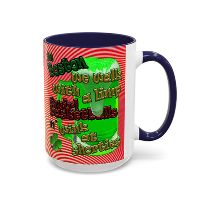 celtics logo - Accent Mug (yellow-orange wave)