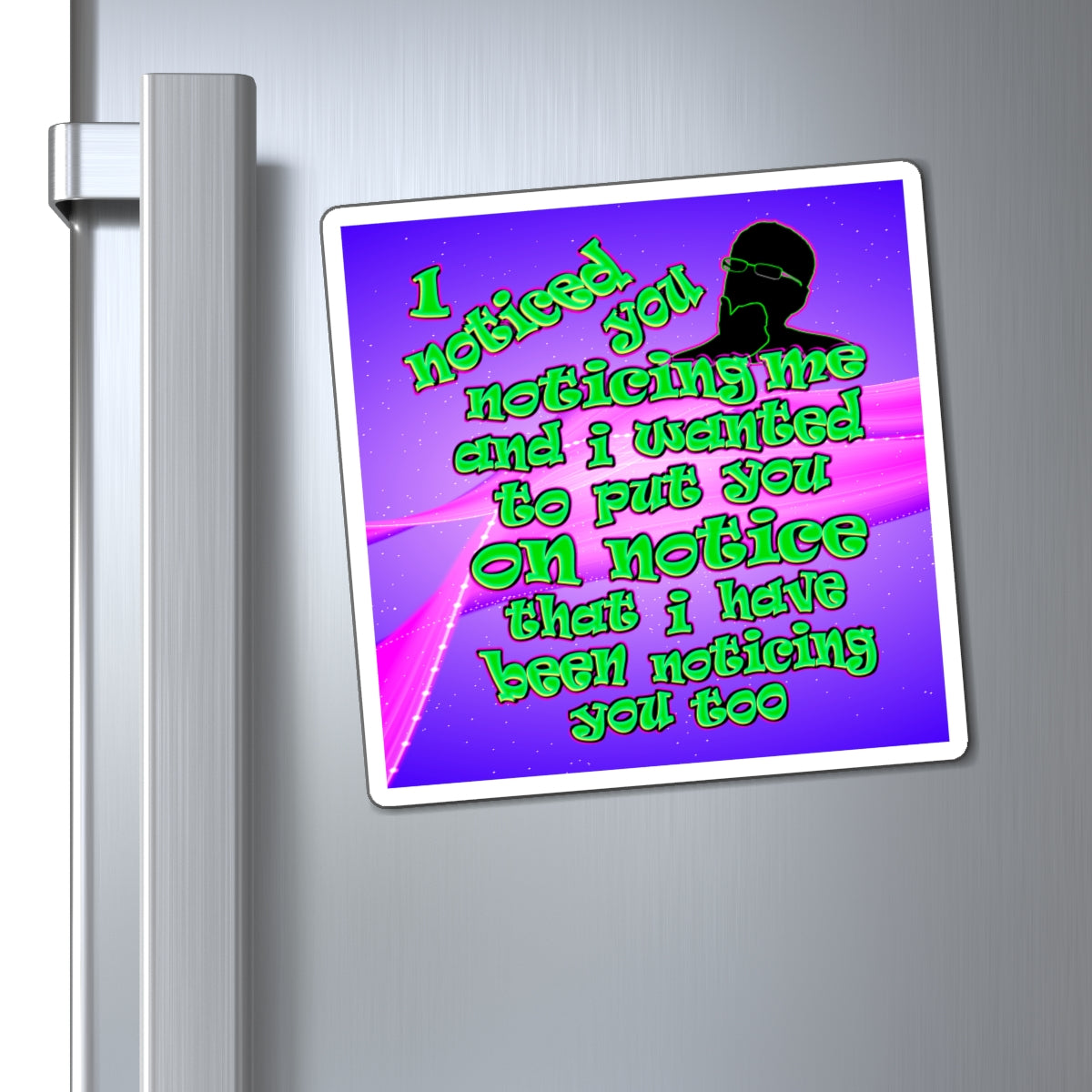 noticed you noticing - Magnets - (purple-pink wave)