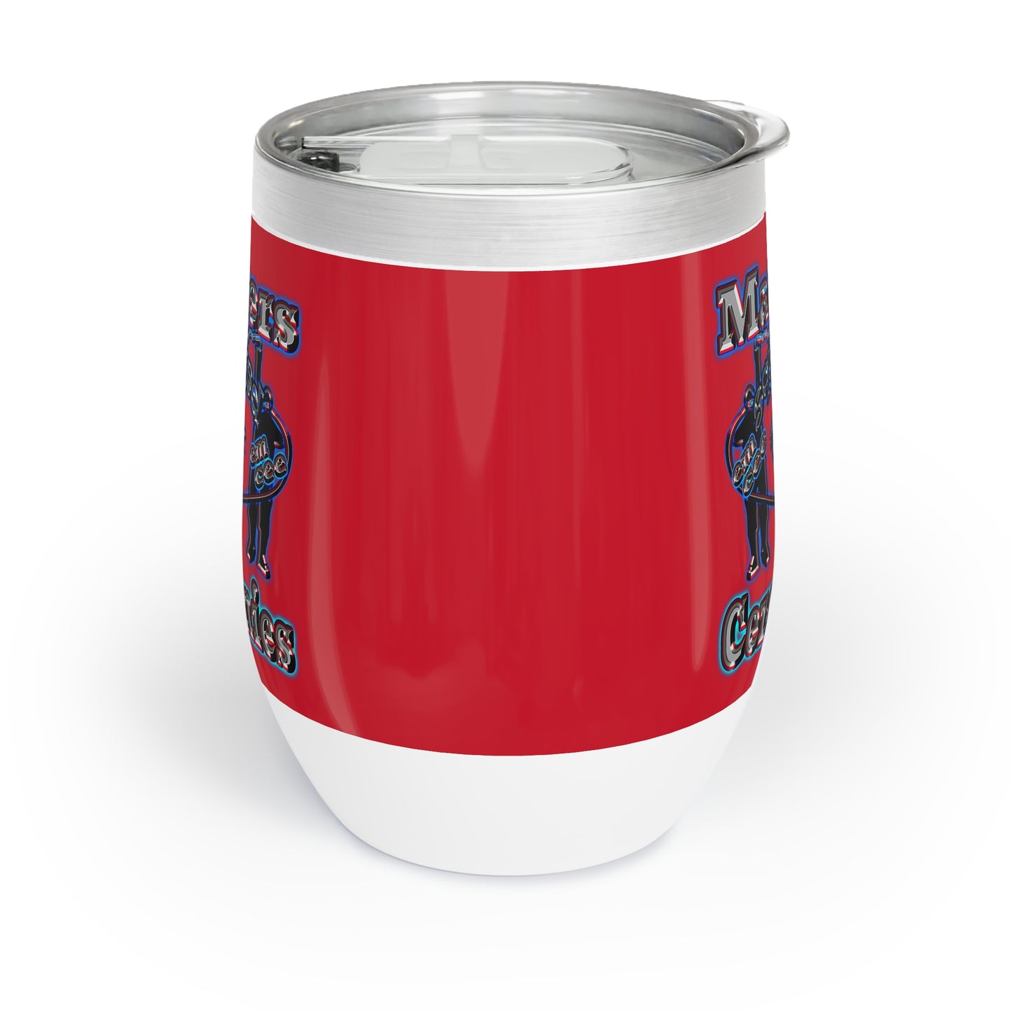 em cee squared - Chill Wine Tumbler (dark red)