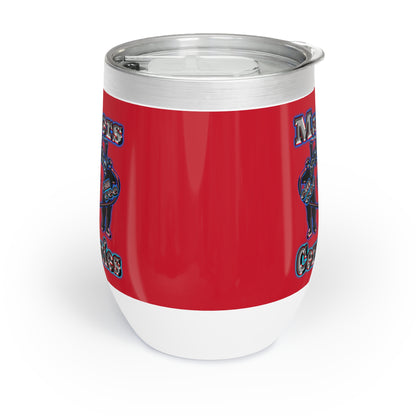 em cee squared - Chill Wine Tumbler (dark red)