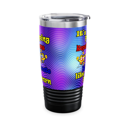 popping like popcorn - Ringneck Tumbler, 20oz (purple wave)