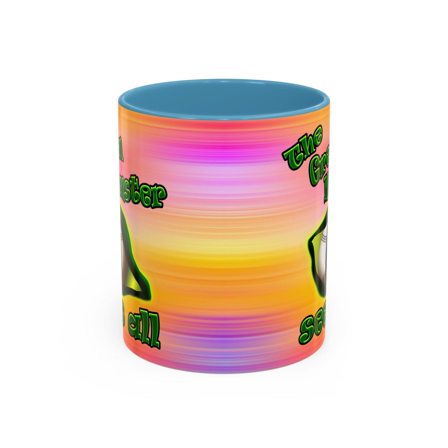 green monster - Accent Mug (color blur)