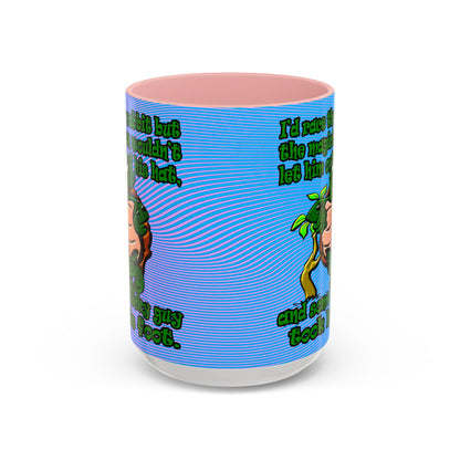 turtle race - Accent Mug (light blue-purple wave)