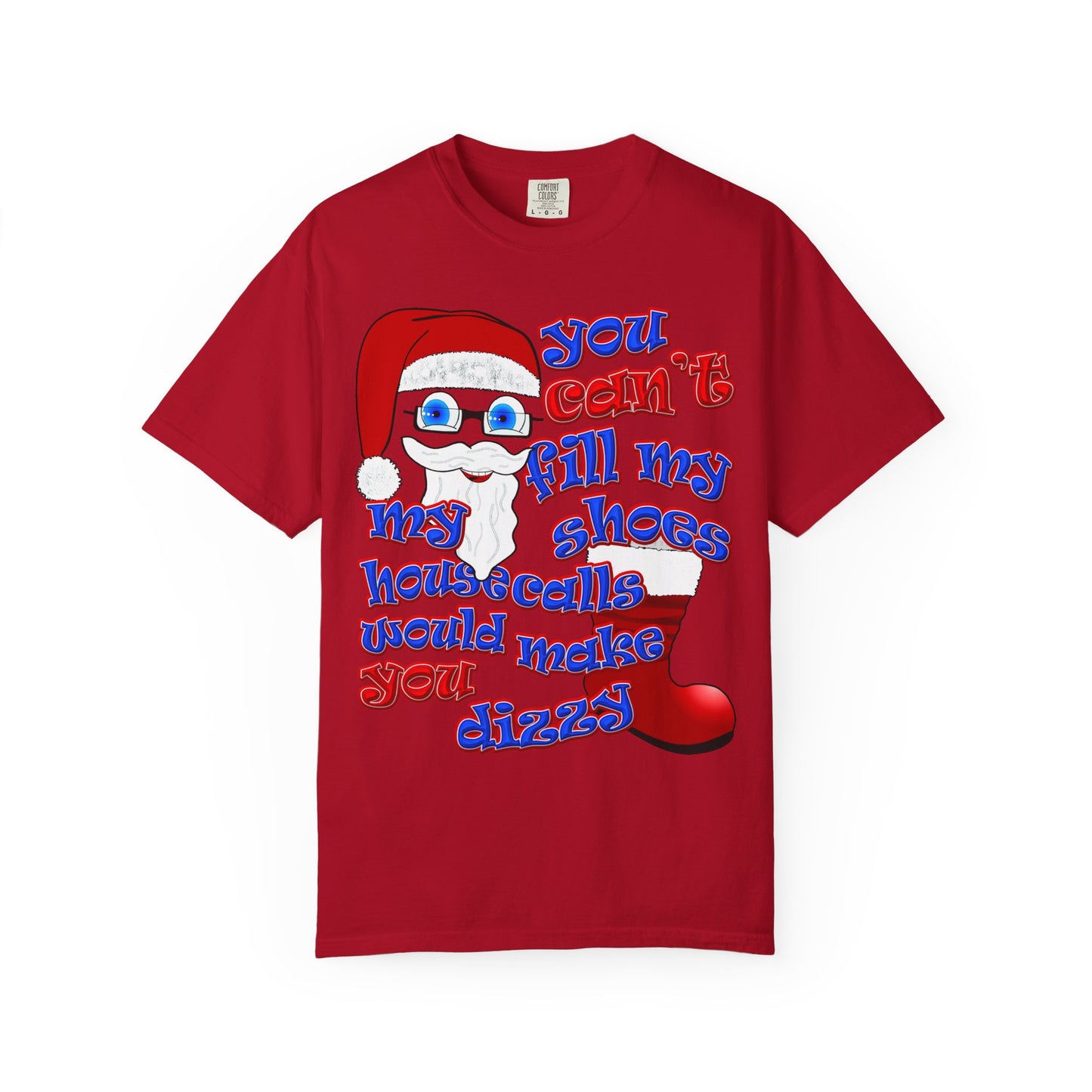 santa's shoes - Unisex Garment-Dyed T-shirt