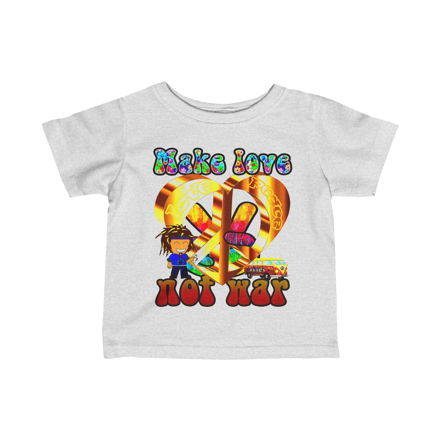 love peace - Infant Fine Jersey Tee