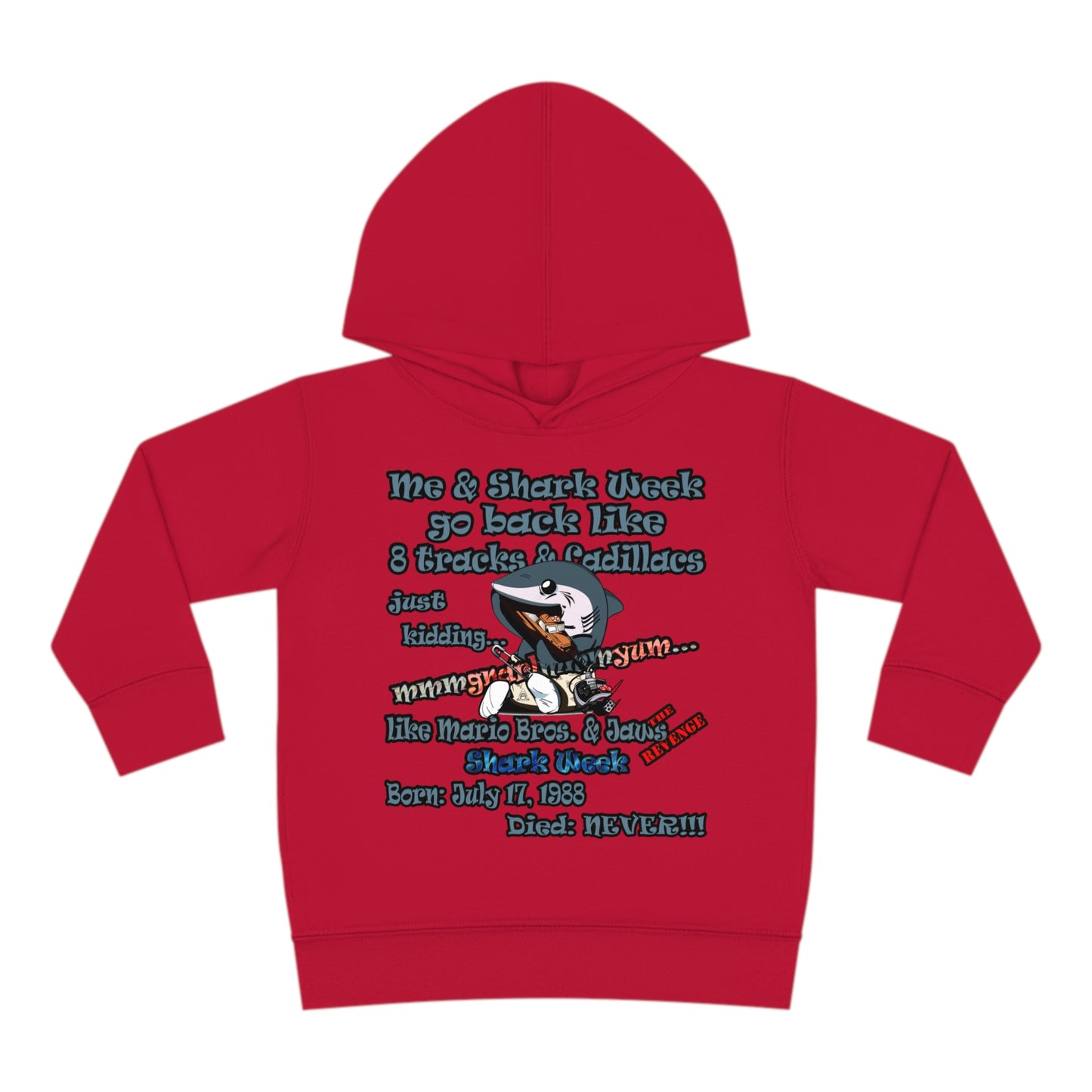 shark week - Toddler Pullover Fleece Hoodie