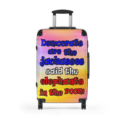donkeys and elephants - Suitcase (color blur)