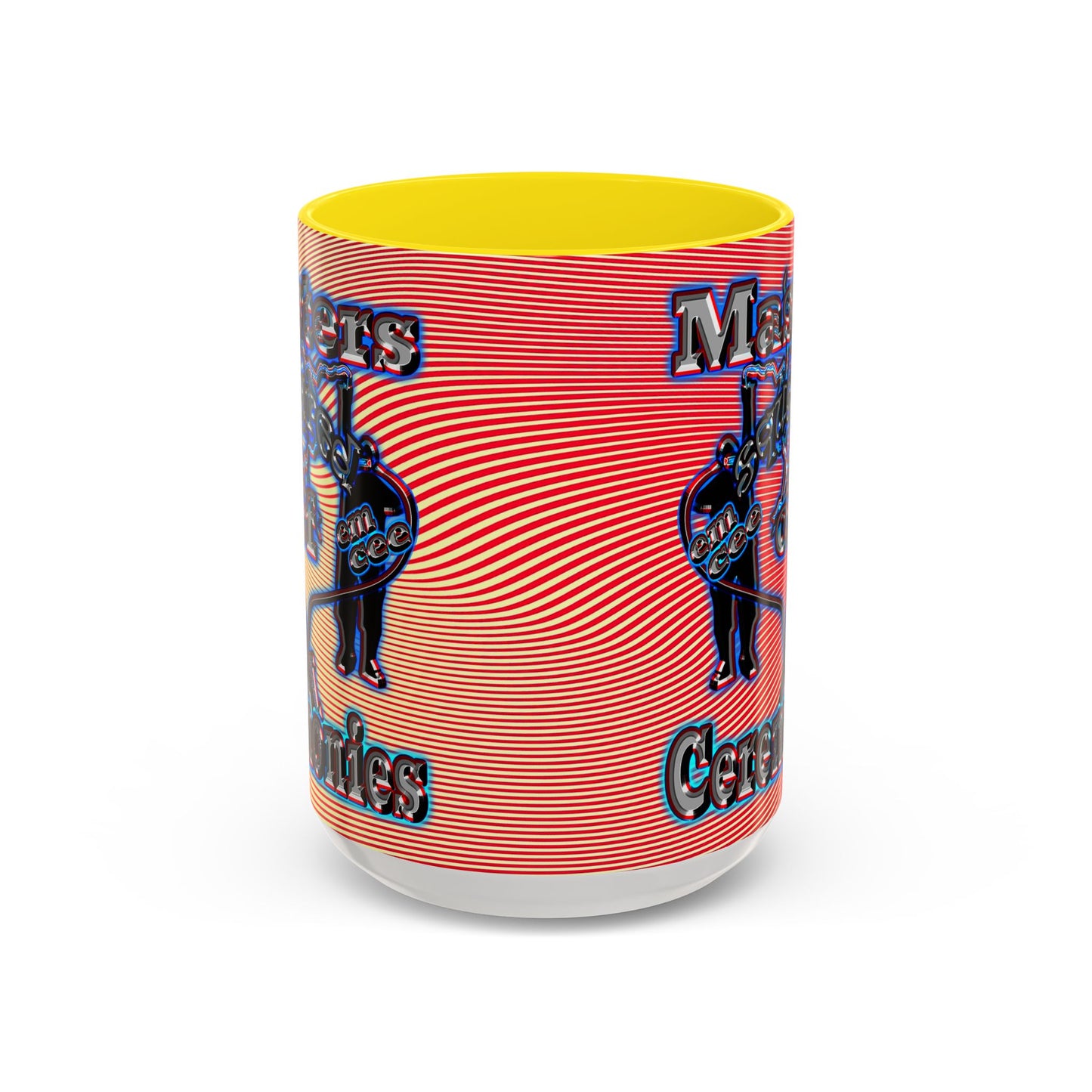 em cee squared - Accent Mug (yellow-orange wave)