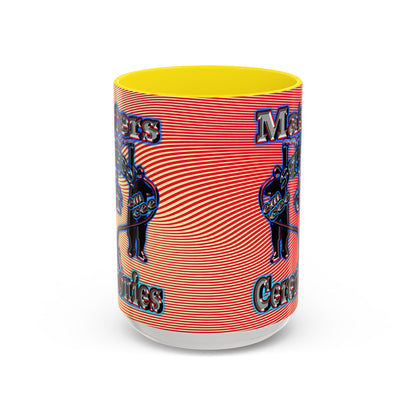 em cee squared - Accent Mug (yellow-orange wave)