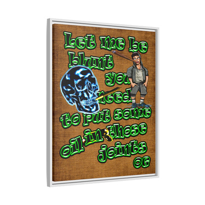 og - framed canvas art (brown papyrus)