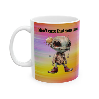 I don't care that your grey - White Mug (color blur)