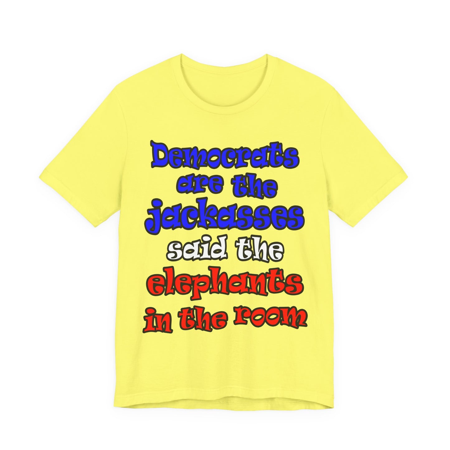 donkeys and elephants - Unisex Jersey Short Sleeve Tee