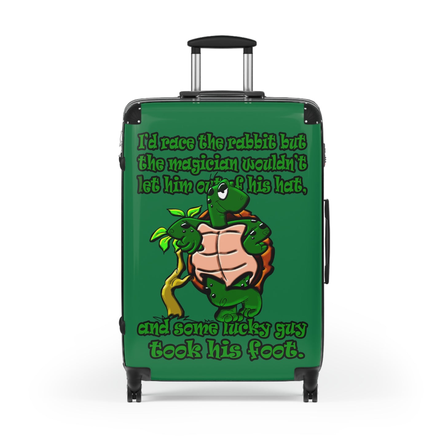 turtle race - Suitcase (dark green)