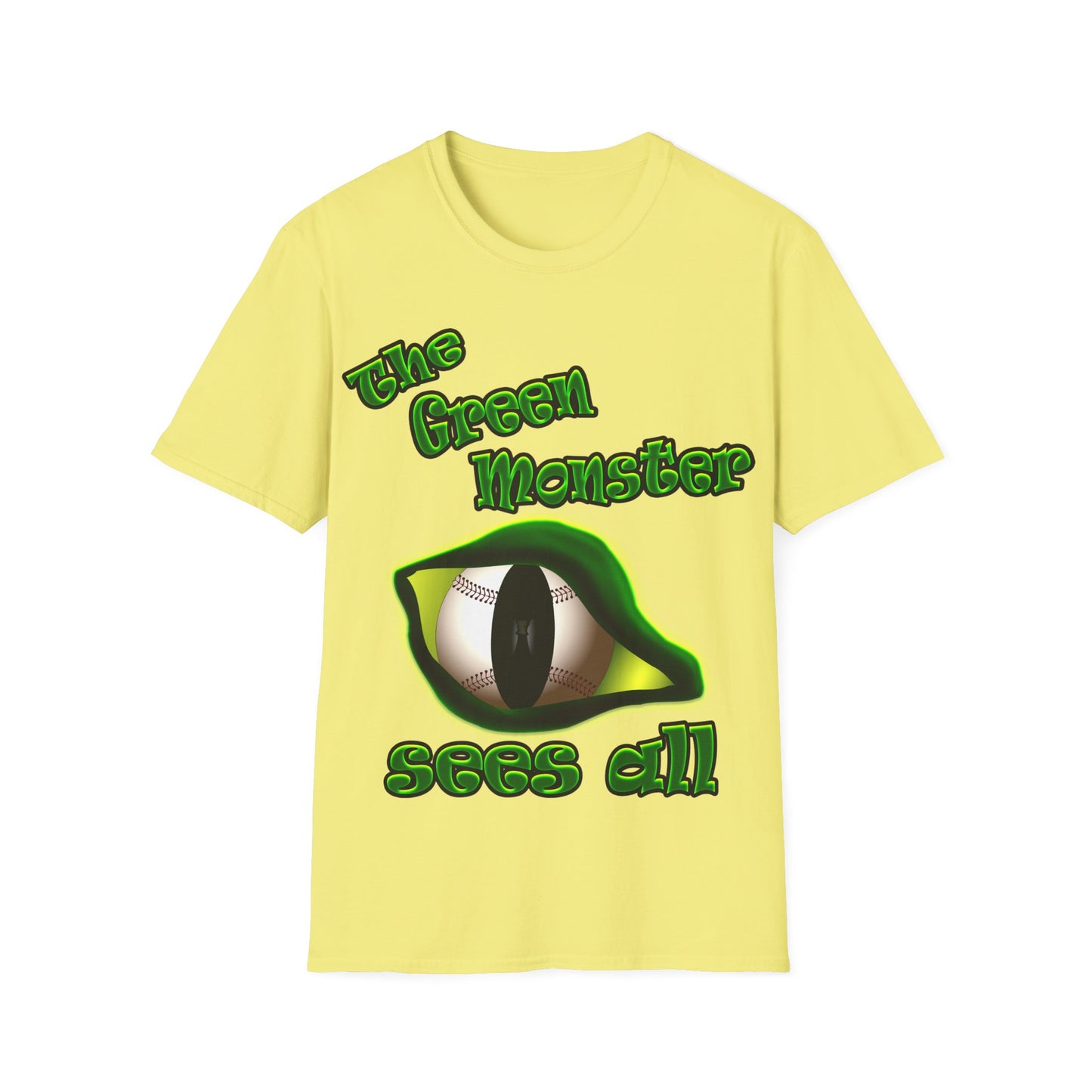 green monster - Unisex Softstyle T-Shirt