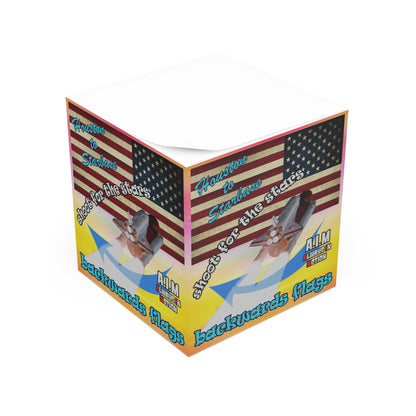 shoot for the stars - note cube (color blur)