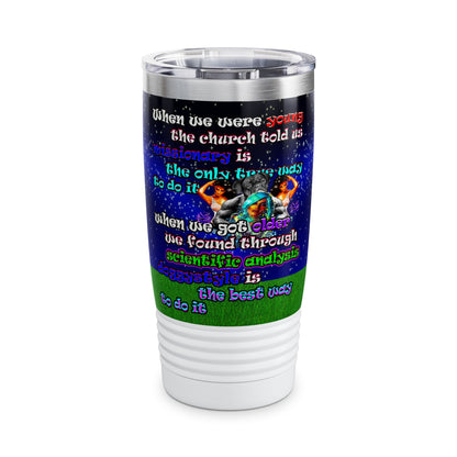 doggystyle - Ringneck Tumbler, 20oz ('snoops' background)