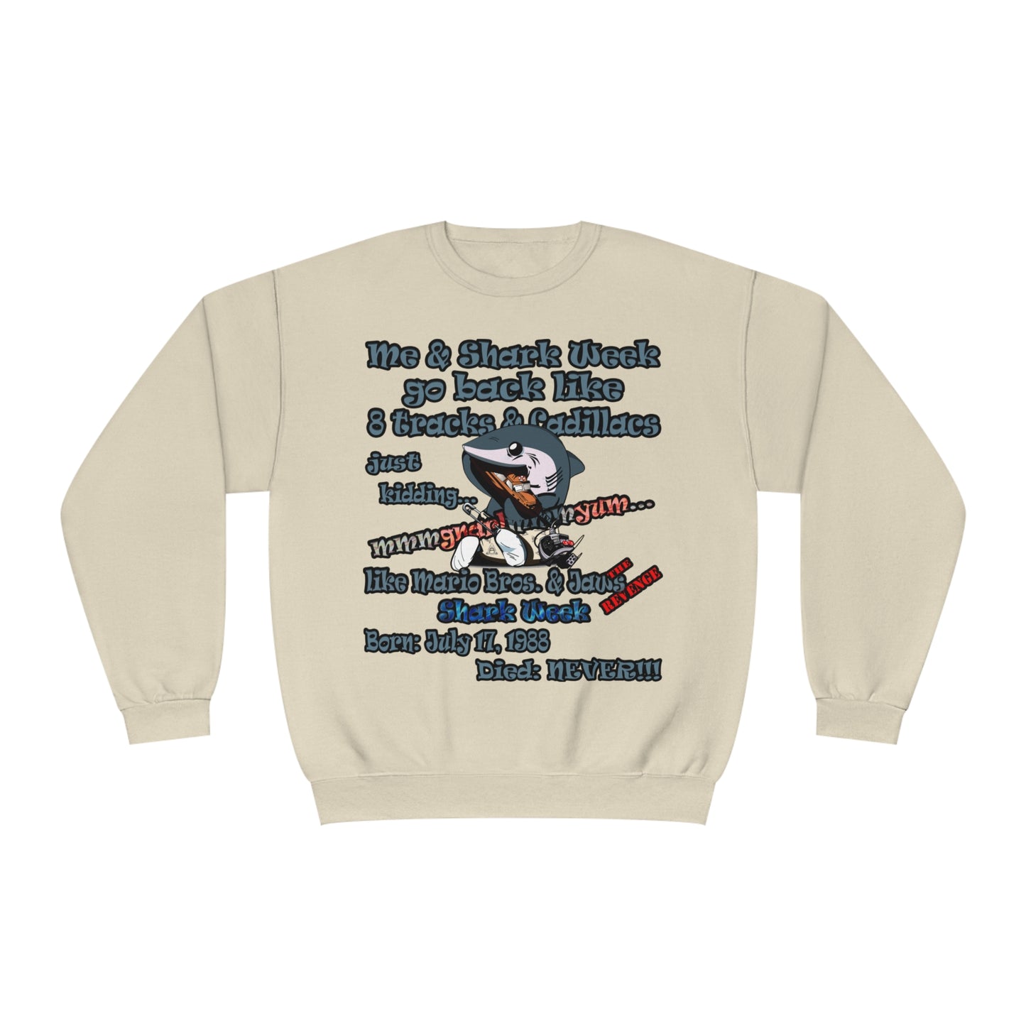 shark week - Unisex NuBlend® Crewneck Sweatshirt