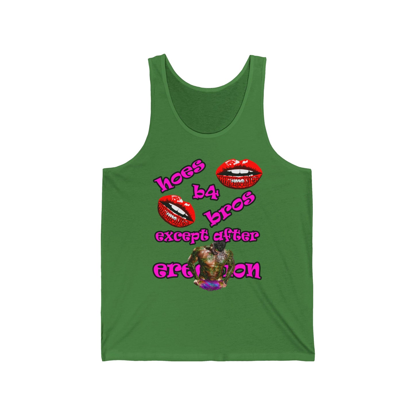 hoes b4 bros - Unisex Jersey Tank