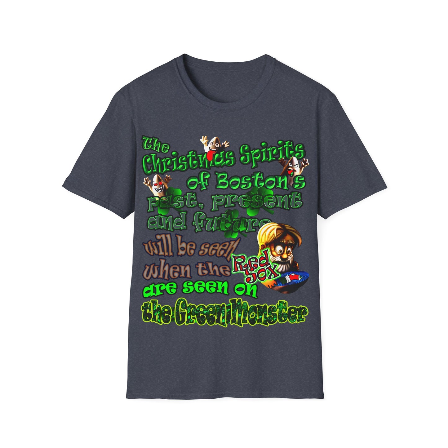 christmas spirits of boston - Unisex Softstyle T-Shirt