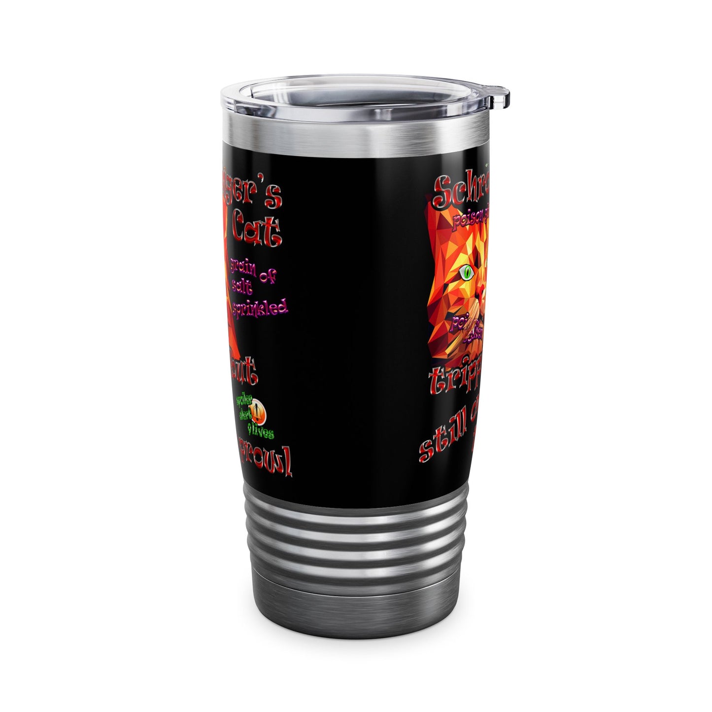 schrodinger's cat - Ringneck Tumbler, 20oz (black)