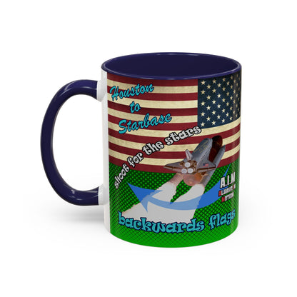 shoot for the stars - Accent Mug (logo green)