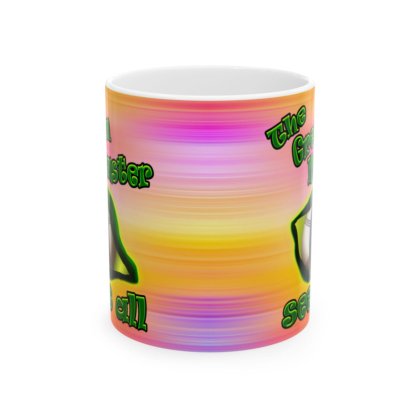 green monster - White Mug (color blur)