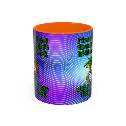 turtle race - Accent Mug (purple wave)