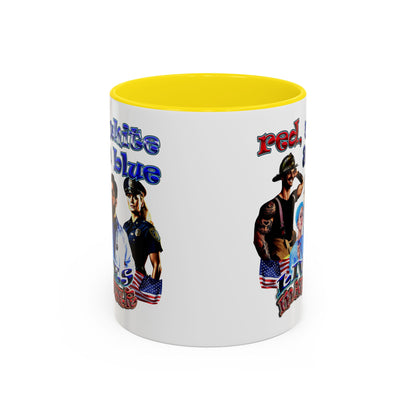rw&b lives matter - Accent Mug (white)