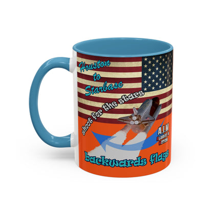 shoot for the stars - Accent Mug (orange)