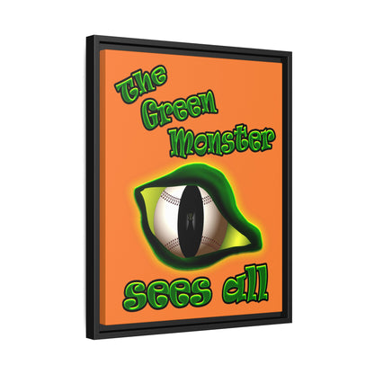 green monster - framed canvas art (crusta)