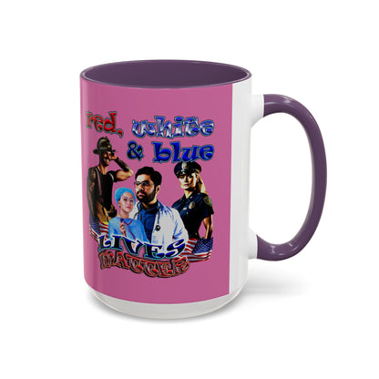 rw&b lives matter - Accent Mug (light pink)