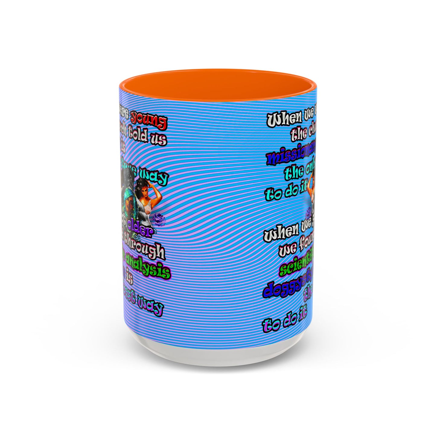doggystyle - Accent Mug (light blue-purple wave)