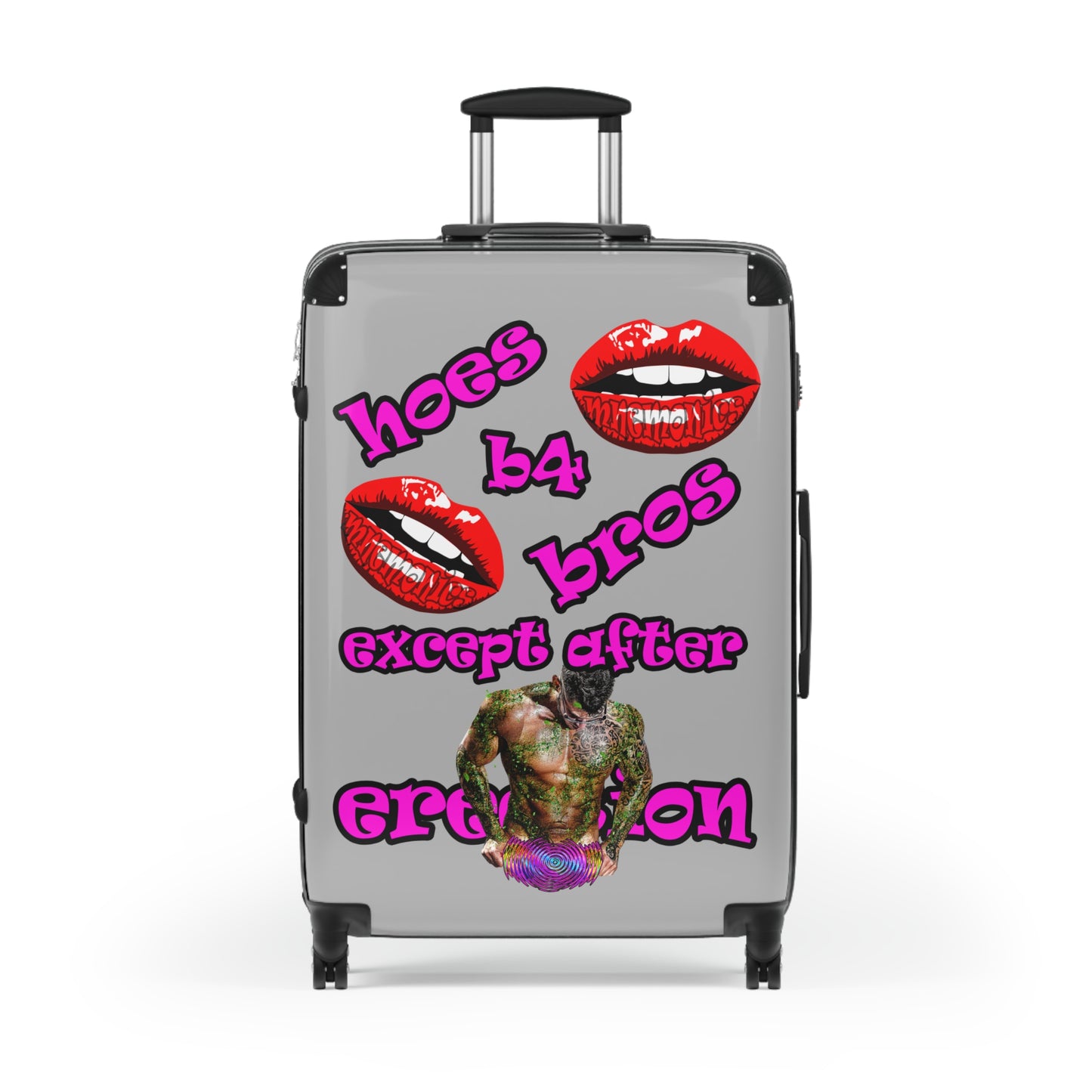 hoes b4 bros - Suitcase (light grey)
