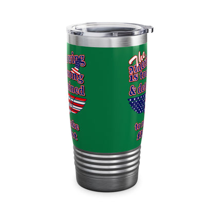 american wing - Ringneck Tumbler, 20oz (dark green)