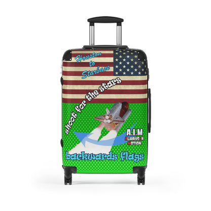 shoot for the stars - Suitcase (logo green)