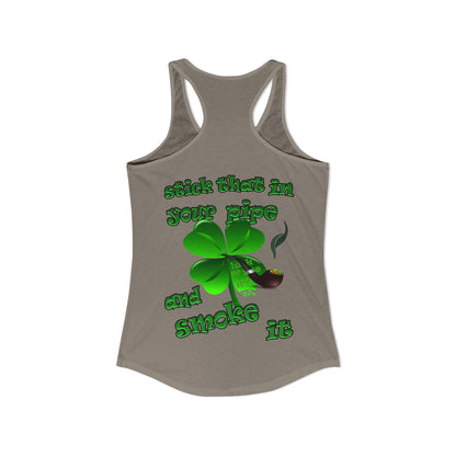 celtics logo - Women's Ideal Racerback Tank
