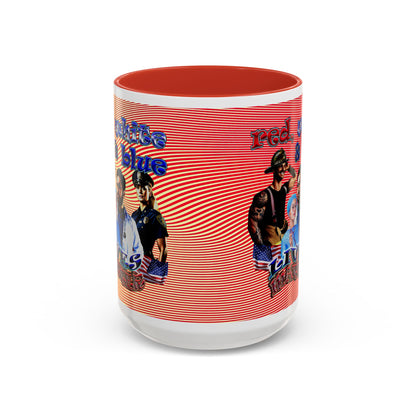 rw&b lives matter - Accent Mug (yellow-orange wave)