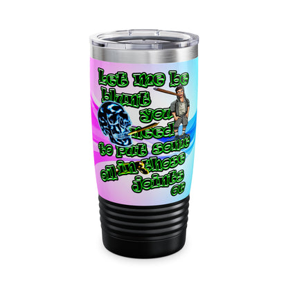 og - Ringneck Tumbler, 20oz (light blue-pink wave)