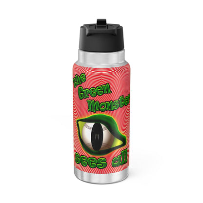 green monster - Gator Tumbler, 32oz  (yellow-orange wave)