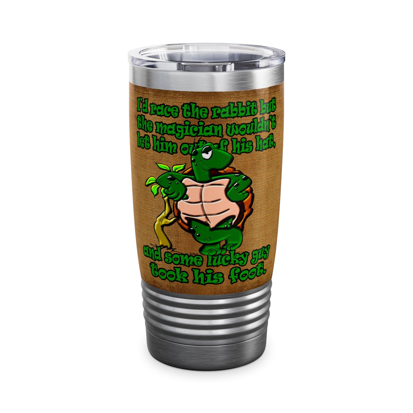 turtle race - Ringneck Tumbler, 20oz (brown papyrus)