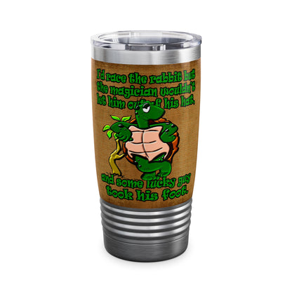 turtle race - Ringneck Tumbler, 20oz (brown papyrus)