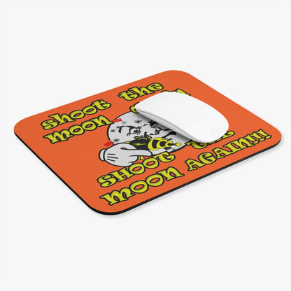 shoot the moon again - Mouse Pad (Rectangle) (orange)
