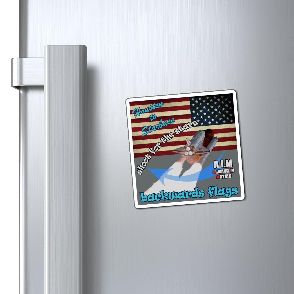 shoot for the stars - Magnets - (dark grey)