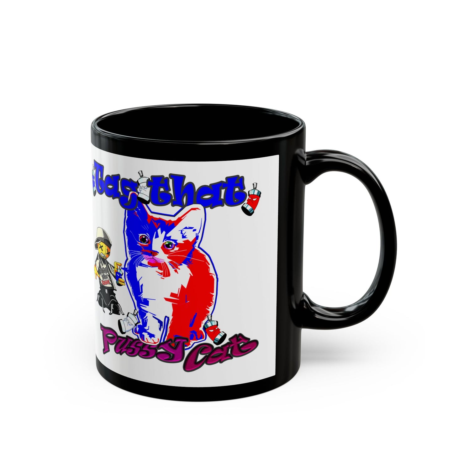 tag that - Black Mug (white)