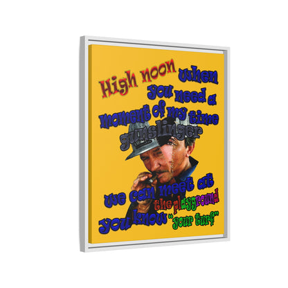 high noon - framed canvas art (yellow)